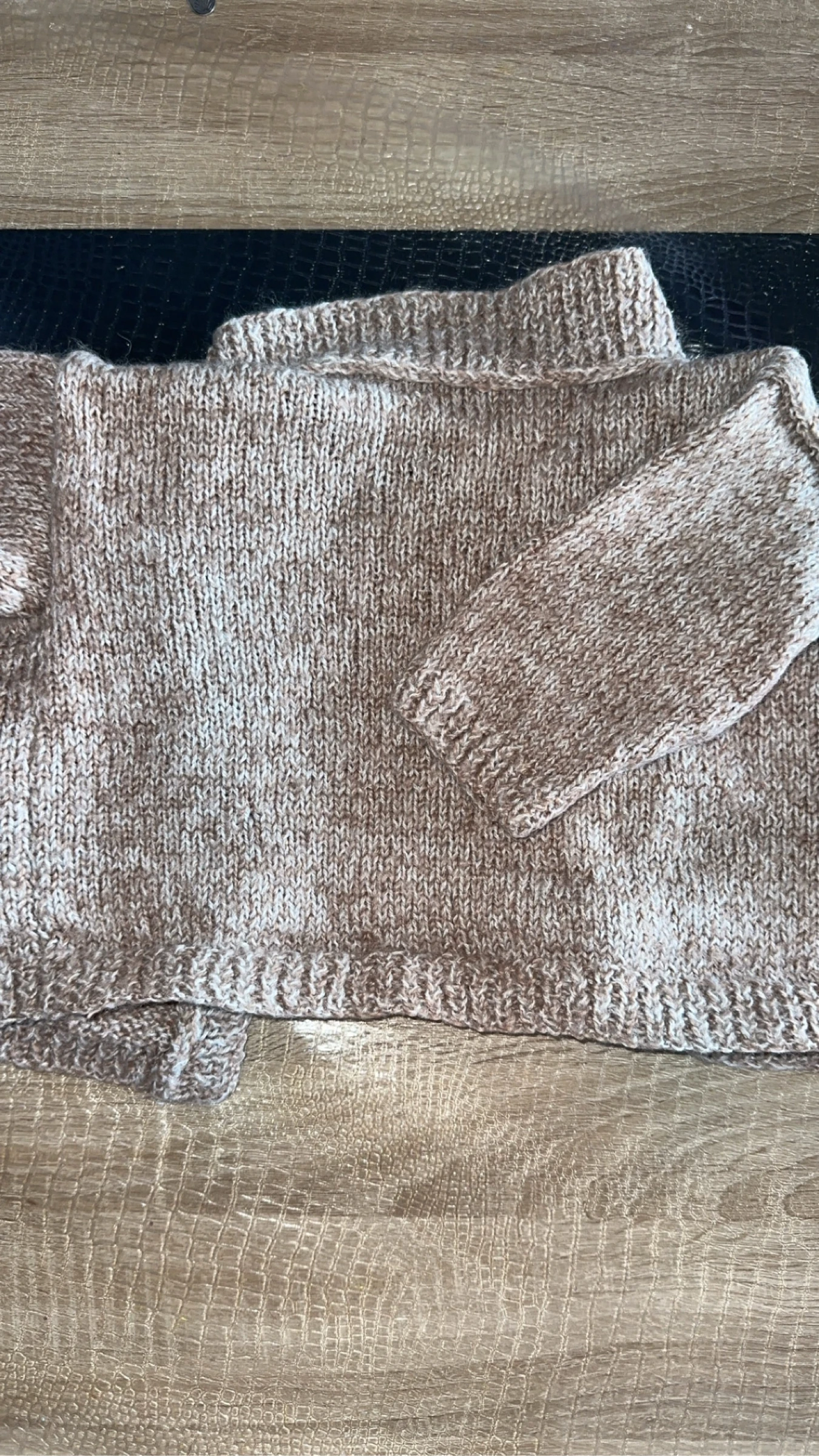 Gilete de lã para menina bege – photo 2